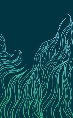 Elle çizilmiş çim karalama sanatı. Arka plan karanlık. Degradeli çim hattı.