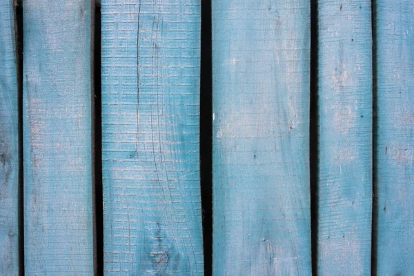 Mavi Ahşap Çit Arka Planı Yıpranmış Eski Boyanmış Tahtanın Pürüzlü — Stok fotoğraf