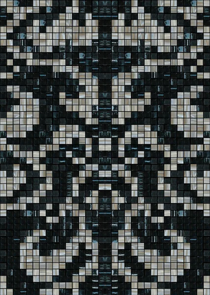 Бесшовный Дамасский Мозаичный Декор — стоковое фото