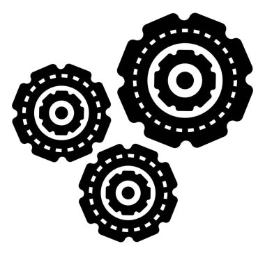 Cogwheel Endüstriyel Sistem Vektörü Üretiliyor
