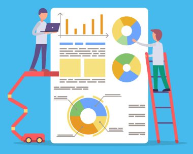 Veri Diyagramlı Tahta, İnsanlar Proje Üzerinde Çalışıyor