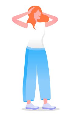 Başı Elde Tutan Kadın Çözüm Arıyor