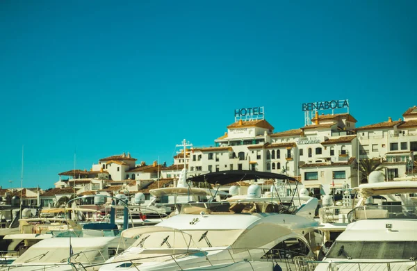 Uitzicht Hotel Haven Van Marbella Spanje — Stockfoto