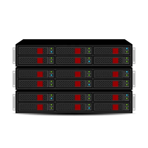 Modern Server Units Vector — Stock Vector