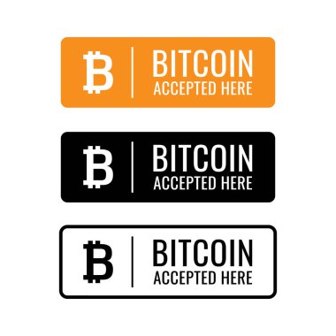 Modern Bitcoin simgesi. Vektör.