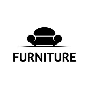 Yumuşak mobilya logosu. Vektör.