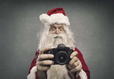 Noel Baba tatil fotoğraf çekmek