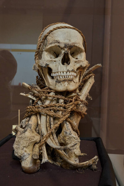 Отголоски наследия Чачапои, мумия Лагуна-де-лос-Синдорес, молчаливый хранитель Анд, сохраняемая на протяжении веков в вечной тишине.