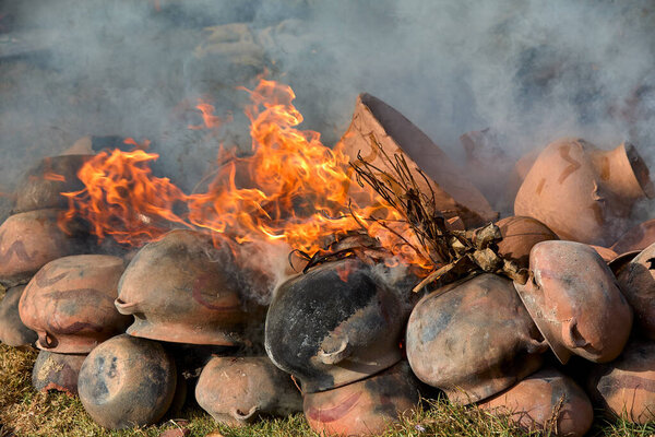 the firing process of clay pottery in Huancas brings earth to life. Each vessel, shaped by ancestral hands, hardens in the heat, transforming into a timeless symbol of tradition, resilience, and cultural heritage in Chachapoyas.