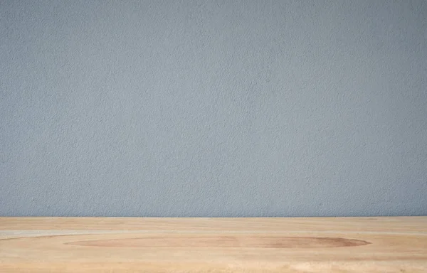 üst kısmında ahşap zemin eve iç arka plan mavi gri beton duvarla