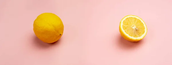 Natureza Fresco Fatia Amarelo Limão Laranja Tangerina Fruta Para Alimentos — Fotografia de Stock