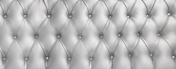 Fehér Modern Ezüst Szürke Kanapé Textúra Belső Banner Háttér — Stock Fotó