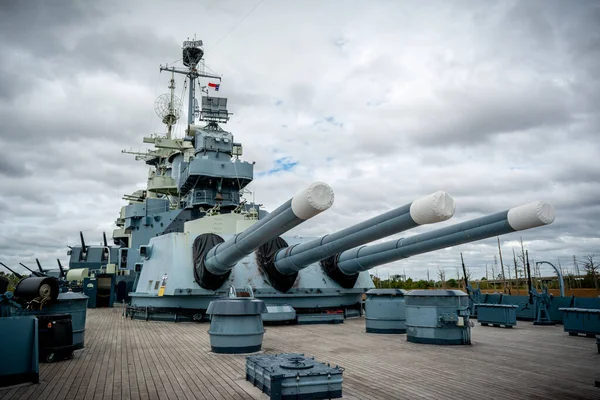 Wilmington North Carolina Eua Agosto 2019 Uss North Carolina — Fotografia de Stock