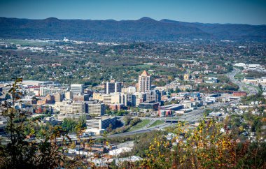 Roanoke Virginia ABD 2 Kasım 2019 Roanoke Valley Overlook Roanoke Star