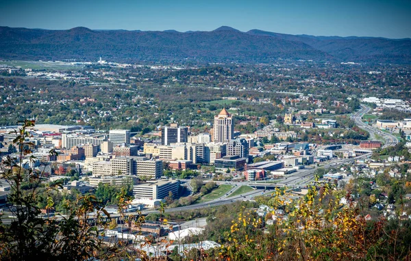 2014 Roanoke Virginia Usa November 2019 Roanoke Valley Overlook Roanoke 스톡 사진