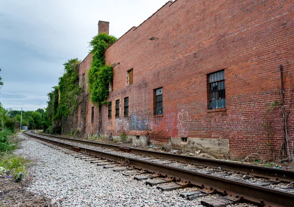 Роли Северная Каролина Сша Июля 2014 Norfolk Southern Train Yard — стоковое фото