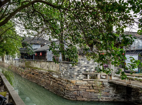 Suzhou Çin Şubat 2012 Suzhou Gardens Nehri Cannal — Stok fotoğraf