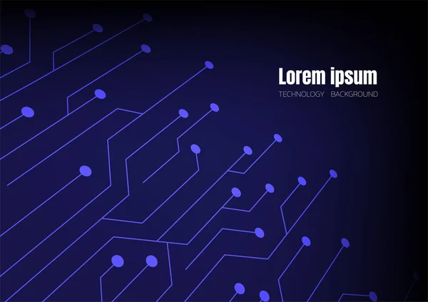 mavi devre teknolojisi soyut arkaplan, yenilikçi bağlantı dijital sistem duvar kağıdı, web sitesi kapağı poster broşürü ve daha fazlası için şablon, düz vektör grafik tasarımı 