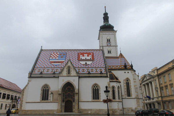 St Mark's Church in Zagreb, Croatia.