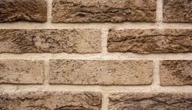 Tuğla şeklinde kahverengi duvar