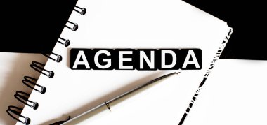 Not defterindeki iş sözcükleri. İş dünyası teksi AGENDA