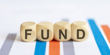 Dosya arkaplanındaki FUND metni. iş kavramı