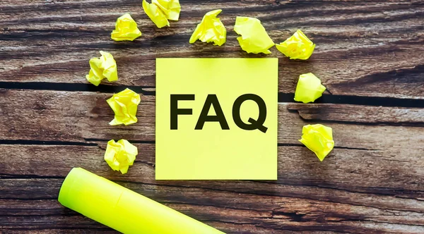 Faq 스티커에 — 스톡 사진