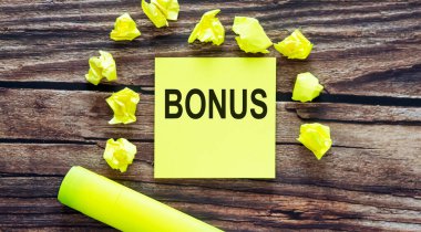 BONUS hakkında notlar, sarı çıkartmalar üzerine kavram