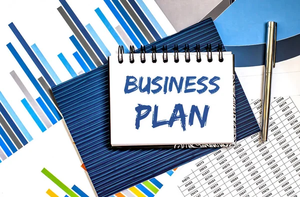 Notebook Tools Notes Business Plan Chart Background — Stock Photo, Image