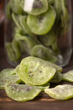 Kurutulmuş kivi yakın çekim 