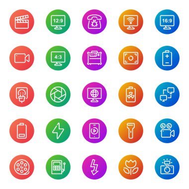 Aygıtlar için renk özeti simgeleri.