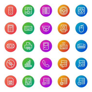 Aygıtlar için renk özeti simgeleri.