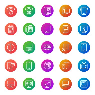 Aygıtlar için renk özeti simgeleri.