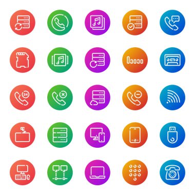 Aygıtlar için renk özeti simgeleri.