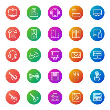 Aygıtlar için renk özeti simgeleri.