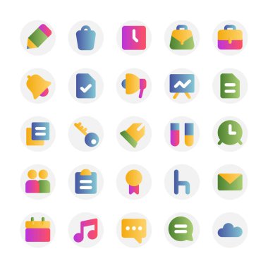 Eğitim için renk simgeleri.