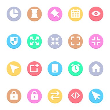 Kullanıcı arayüzü için daire rengi simgelerini çiz.