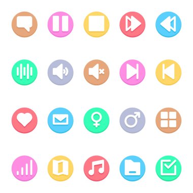 Kullanıcı arayüzü için daire rengi simgelerini çiz.