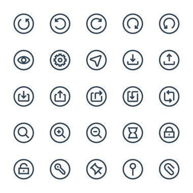 ui ux için taslak simgeleri.