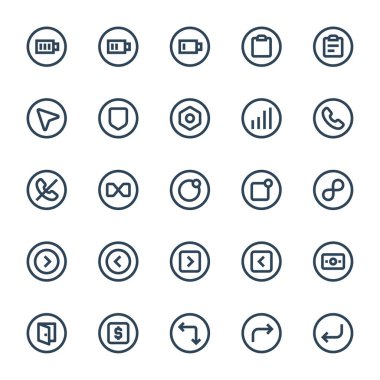 ui ux için taslak simgeleri.