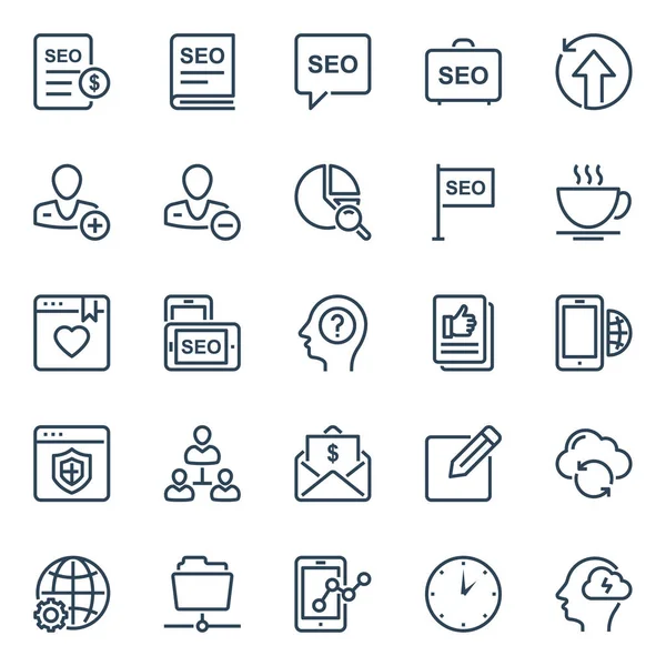 Seo & web için özet simgeleri.