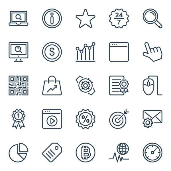 Outline Icons Seo Web Vector Graphics
