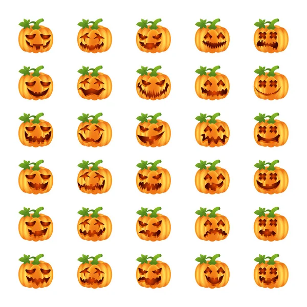 Iconos Color Degradado Para Calabaza — Archivo Imágenes Vectoriales