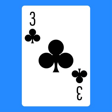 Poker kartı için düz renk simgesi.