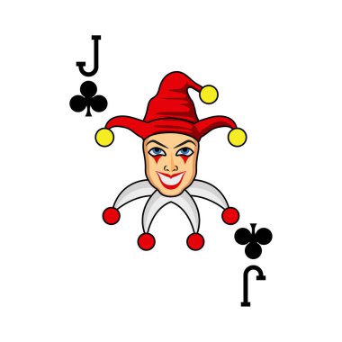 Poker kartı için düz renk simgesi.