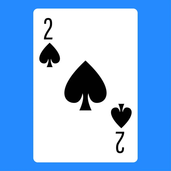 Pictograma Color Plat Pentru Carte Poker — Vector de stoc