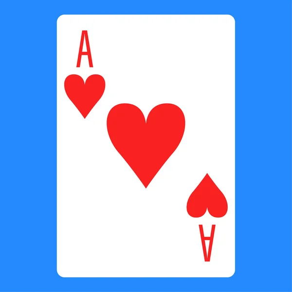 Vlakke Kleur Pictogram Voor Poker Kaart — Stockvector