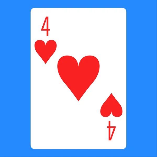 Піктограма Плоского Кольору Покерної Картки — стоковий вектор