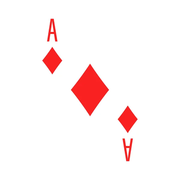 Vlakke Kleur Pictogram Voor Poker Kaart — Stockvector