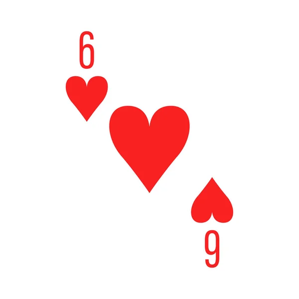 Vlakke Kleur Pictogram Voor Poker Kaart — Stockvector